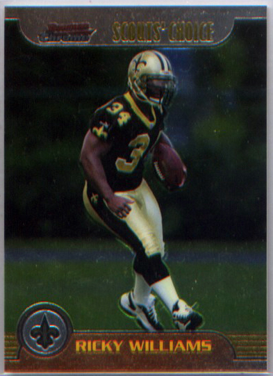 1999 Bowman Chrome Scout's Choice #SC18 Ricky Williams product photo